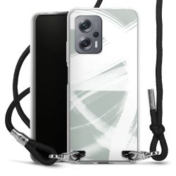 New Carry Case Transparent Stoff schwarz/silber