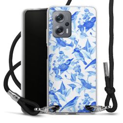 New Carry Case Transparent Stoff schwarz/silber