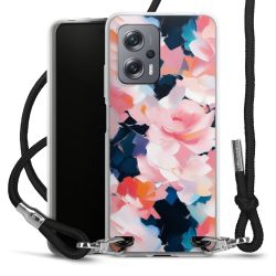 New Carry Case Transparent Stoff schwarz/silber