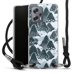 New Carry Case Transparent Stoff schwarz/silber