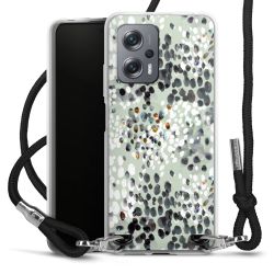 New Carry Case Transparent Stoff schwarz/silber