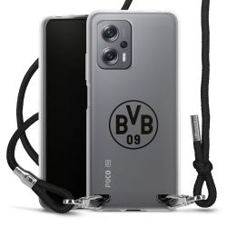 New Carry Case Transparent Stoff schwarz/silber