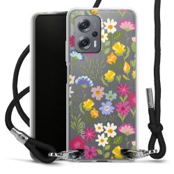 New Carry Case Transparent Stoff schwarz/silber