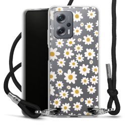 New Carry Case Transparent Stoff schwarz/silber