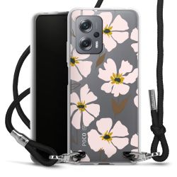 New Carry Case Transparent Stoff schwarz/silber