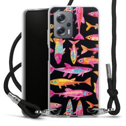 New Carry Case Transparent Stoff schwarz/silber