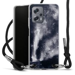 New Carry Case Transparent Stoff schwarz/silber