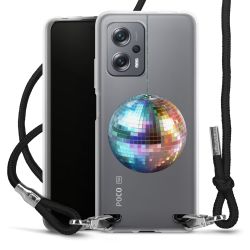 New Carry Case Transparent Stoff schwarz/silber