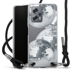 New Carry Case Transparent Stoff schwarz/silber