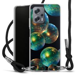 New Carry Case Transparent Stoff schwarz/silber