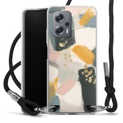 New Carry Case Transparent Stoff schwarz/silber