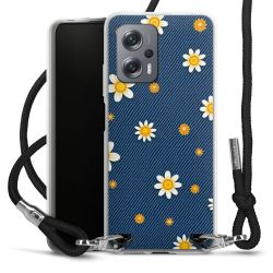 New Carry Case Transparent Stoff schwarz/silber