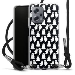 New Carry Case Transparent Stoff schwarz/silber