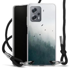 New Carry Case Transparent Stoff schwarz/silber