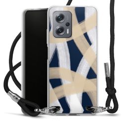 New Carry Case Transparent Stoff schwarz/silber