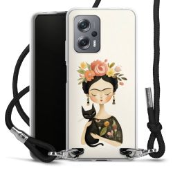 New Carry Case Transparent Stoff schwarz/silber