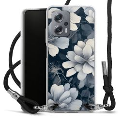 New Carry Case Transparent Stoff schwarz/silber