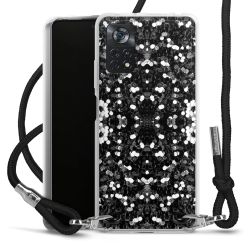 Carry Case Transparent Fabric black/silver