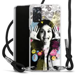 Carry Case Transparent Fabric black/silver