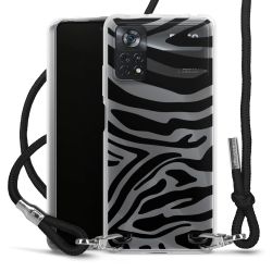 Carry Case Transparent Fabric black/silver