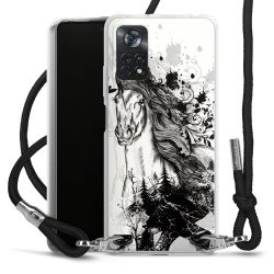 Carry Case Transparent Fabric black/silver