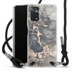 Carry Case Transparent Fabric black/silver