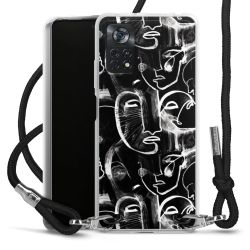 Carry Case Transparent Fabric black/silver