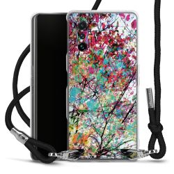 Carry Case Transparent Fabric black/silver