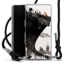 Carry Case Transparent Fabric black/silver