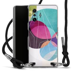 Carry Case Transparent Fabric black/silver