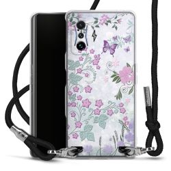 Carry Case Transparent Fabric black/silver