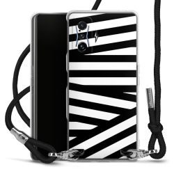 Carry Case Transparent Fabric black/silver