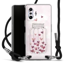 Carry Case Transparent Fabric black/silver