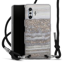 Carry Case Transparent Fabric black/silver