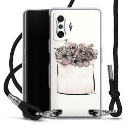 Carry Case Transparent Fabric black/silver