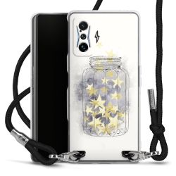 Carry Case Transparent Fabric black/silver