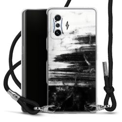 Carry Case Transparent Fabric black/silver