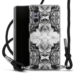 Carry Case Transparent Fabric black/silver