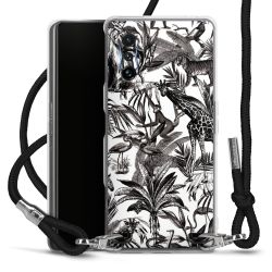 Carry Case Transparent Fabric black/silver