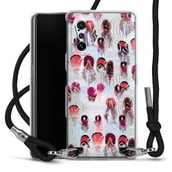 Carry Case Transparent Fabric black/silver