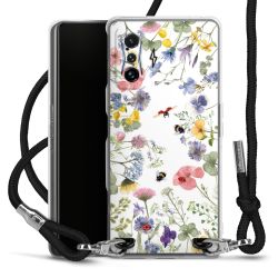 Carry Case Transparent Fabric black/silver