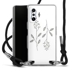 Carry Case Transparent Fabric black/silver