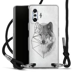 Carry Case Transparent Fabric black/silver