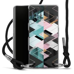 Carry Case Transparent Fabric black/silver