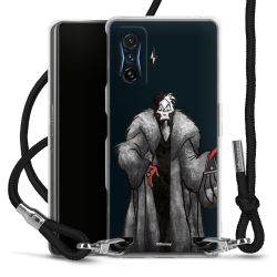 New Carry Case Transparent Stoff schwarz/silber