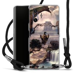 Carry Case Transparent Fabric black/silver