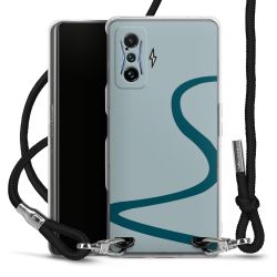 New Carry Case Transparent Stoff schwarz/silber