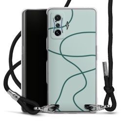 New Carry Case Transparent Stoff schwarz/silber