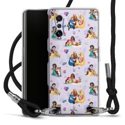 New Carry Case Transparent Stoff schwarz/silber