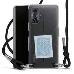 New Carry Case Transparent Stoff schwarz/silber